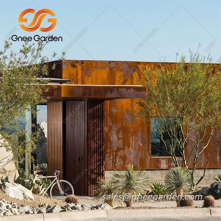 Corten panels cladding design