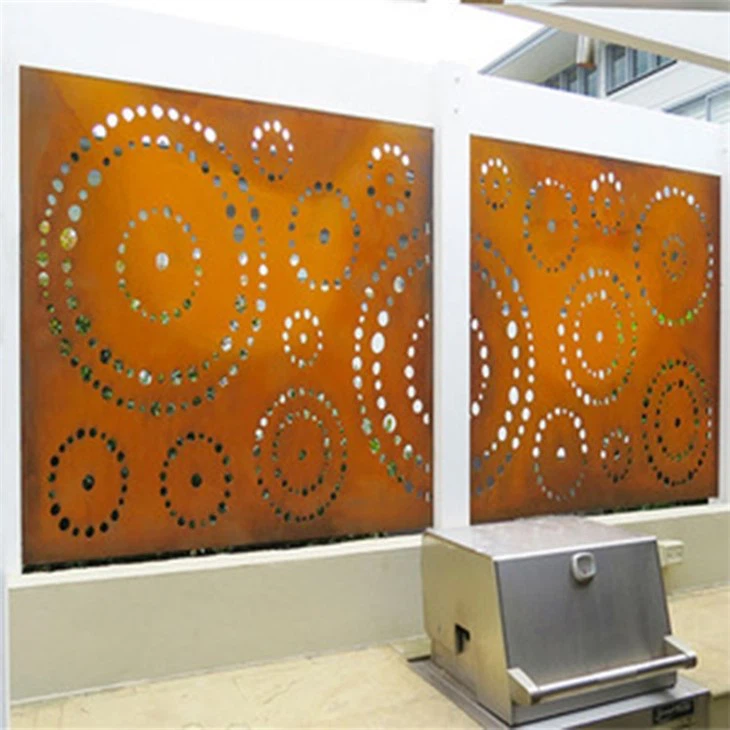 Laser Cutting Metal Corten Steel Screen