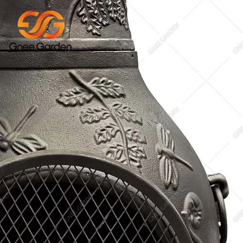 Outdoor Freestanding Corten Steel Fireplace