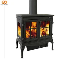 Черный камин Cast Lron